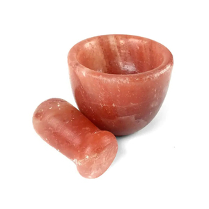 Pakistan Handicraft Best Quality Wholesale Price Himalayan Pink Salt Mortar Pestle for <b>Kitchen</b> Use Decorative Accessory - Product Image 2