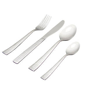 Juego de cubiertos de lujo para uso en el hogar, vajilla de acero inoxidable con acabado de aluminio y Metal, artículos de tamaño personalizado, gran oferta - Product Image 5