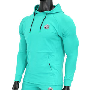 Ensembles de pantalons à capuche surdimensionnés d'hiver unisexe de haute qualité 345g grande taille en coton et polyester 2 pièces avec logo personnalisé - Product Image 5