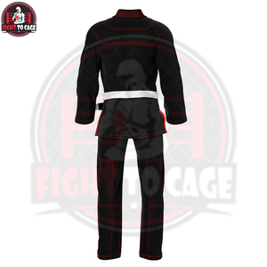 Kimono de Jiu-Jitsu Brésilien de Qualité Supérieure, Extensible, Respirant, Léger, pour Entraînement, Sparring et Compétition, Unisexe, en Polyester et Coton - Product Image 4