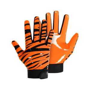 Guantes de silicona antideslizantes para receptor de fútbol personalizados Equipo de entrenamiento deportivo para fútbol americano: diseñe su propio - Product Image 6