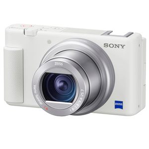 ZV-1 White Digital Vlogger Accessory Kit 4K Video Mirrorless Compact <b>Camera</b> with HD Sensor Body <b>for</b> Content Creation Vlogging - Product Image 1
