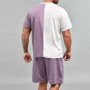 Gran oferta, ropa de verano para hombre, ropa deportiva de secado rápido, conjunto para Hombre con camiseta de manga corta y pantalones cortos deportivos, conjunto doble cómodo - Product Image 6