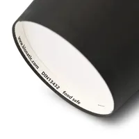 Gobelets en papier pour boissons chaudes, grand format, à paroi simple, bio-revêtement, noir, Ø 90 mm, 300 ml (12 oz) - 1000 pcs/carton