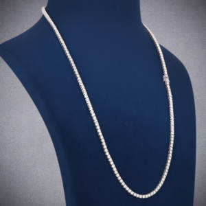 Diseño único Pass Diamond Tester Hip Hop colgante joyería 925 plata esterlina VVS1 Moissanite diamante tenis collar - Product Image 2