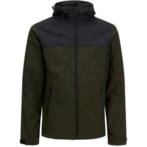 Veste softshell d'hiver pour homme, chaude, respirante, imperméable, coupe-vent, fermeture éclair intégrale, capuche - Product Image 1