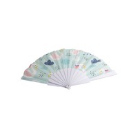 Éventail en bambou personnalisé, doux, peint, motif libellule et ange, réutilisable, 33 cm, pour mariage et fêtes, marque BOND, vente en gros