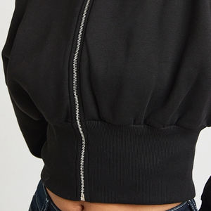 Sweat-shirt pour femme à manches longues, couleur unie, finition propre, vêtement pour femme, coupe confortable, prix d'usine - Product Image 4