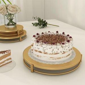 Three Tier <b>Iron</b> Round Cake Stand With Multiple Customized Finishing For Home Decor And Birthday Serving Decoration - Product Image 3