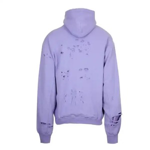 Unisex Acid Was Hoodie วินเทจล้างเสื้อกันหนาวหมวก Acid Wash นูนระบายอากาศเสื้อกันหนาวด้อยเสื้อกันหนาวหมวกผู้ชาย - Product Image 2
