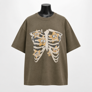 Camiseta de Algodón para Mujer con Logotipo Personalizado, Corte Holgado, Manga Corta, Top Moderno - Product Image 1