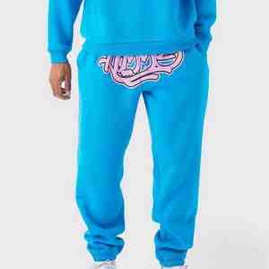 Design personnalisé Survêtements imprimés bouffants pour hommes Respirant 100% coton Tissu de meilleure qualité pour les survêtements d'hiver décontractés - Product Image 4