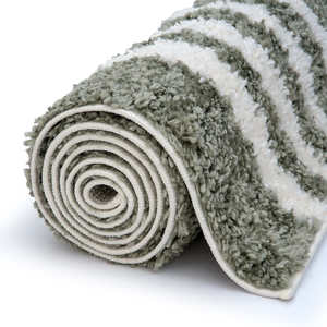 Netline Home Moodi Shaggy Green Rectangular Fur <b>Rug</b> for Hallway <b>Bedside</b> Teen Rooms - Product Image 6