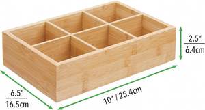 Boîte de rangement pour thé et aliments en bambou-Étui en bois pour sachets de thé, café, collations, sucre, édulcorants - Product Image 4