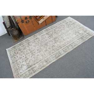 Tapis de 3,1 x 6,3 pieds, tapis vintage décoratif, tapis persan blanc - Product Image 1