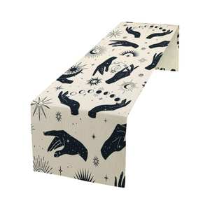 Embroidered Tablecloths Customized Design Luxury Wedding Restaurant Use Tablecloths with Logo - Product Image 4