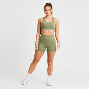 Pantalones cortos de motorista sin costuras de alta elasticidad para mujer, ropa deportiva transpirable para gimnasio y Yoga - Product Image 2