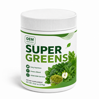 Hoogwaardige Super Greens Poeder Fruit Groente Superfood Blend Private Label Bulk Fabriek Leverancier voor Voedingssupplementen