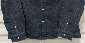 เสื้อเชิ้ตผู้ชายลำลอง ผ้าฝ้ายทวิล 100% แขนยาว ปกติดกระดุม ลายเมลันจ์ ย้อมเส้นด้าย ป้องกันรอยยับ ป้องกันการเป็นขุย ระบายอากาศได้ดี รับผลิตแบบ OEM - Product Image 4