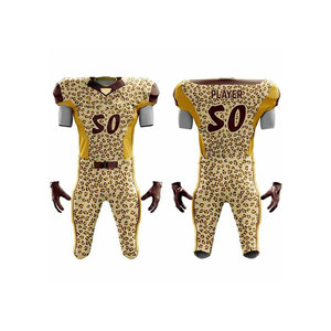 Meilleures ventes Uniformes de football américain pour hommes Personnalisables Respirantes Grandes tailles Haute qualité Faible MOQ Sans manches Équipes professionnelles - Product Image 1