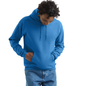Sweat à capuche bleu uni en polaire pour hommes, fabricant de qualité, sweat à capuche à manches longues d'automne à la mode - Product Image 4