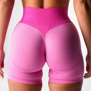 Venta al por mayor de pantalones cortos de Yoga de cintura alta Correr Fitness Deportes Pantalones cortos de Yoga ajustados para mujeres 2026 - Product Image 2