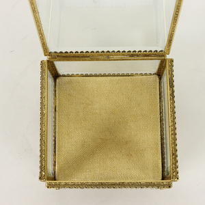 Newly Style Bevelled <b>Glass</b> and Brass Gold Jewelry <b>Box</b> Storage <b>Box</b> Indian Handmade Best Wholesale Price Wedding Gift Organize <b>Box</b> - Product Image 4