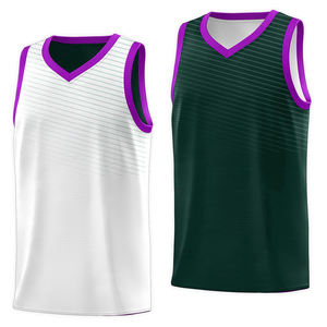 Maillot de basket-ball pour jeunes en maille respirante en polyester pur, design par sublimation, ensembles de tailles plus grandes, qualité de maillot, vêtements de basket-ball OEM - Product Image 2