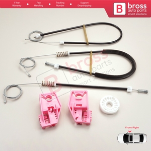 Kit de réparation de lève-vitre avant droit BWR5043 pour Superb MK2 B6 3T 3T4 3T5 2008-2015 5 portes 3T0837402 - Product Image 2
