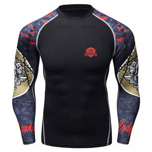 Mejor fabricante hecho MMA Rash Guard Calidad Premium MMA Rash Guard Low Moq MMA Rash Guard - Product Image 1