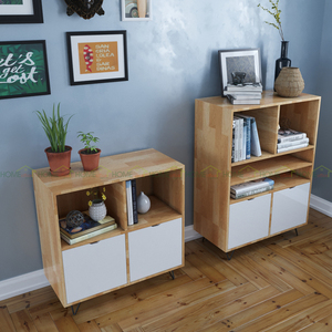 Rubber Wood Hairpin Leg Display <b>Shelf</b> KS68034-PINLEG Decorative Storage Solution - Product Image 3