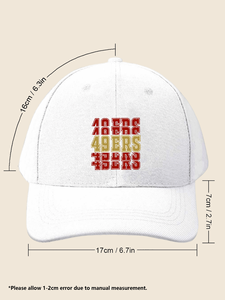 <span class=keywords><strong>Casquette</strong></span> de baseball personnalisée avec motif <span class=keywords><strong>49ERS</strong></span>, cadeau élégant pour les fans de football, <span class=keywords><strong>casquette</strong></span> à sangle réglable, <span class=keywords><strong>casquette</strong></span> pour papa pour les activités de plein air, hommes et femmes - Product Image 6