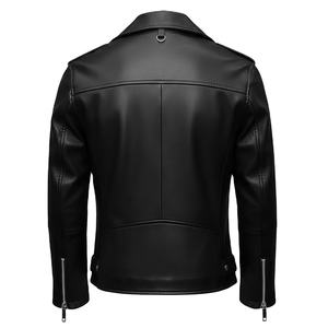 Nueva Chaqueta Parka Corta de Cuero Fino Tejido con Ribete de Piel de Zorro para Mujer, Negra con Cremallera, Antiarrugas, Verano, Venta al por Mayor 2026 - Product Image 4