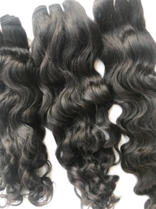 100% Remy Raw Unprocessed Cuticle Aligned <b>Curly</b> Human <b>Extensions</b> 100gm Wholesale Machine Double Weft Indian - Product Image 5