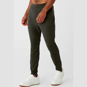 Pantalones Jogger Personalizados Esenciales, Transpirables, Ajustados, de Color Sólido, con Bolsillo con Cremallera, Tejido Elástico Suave de Nailon y Elastano para Hombre - Product Image 3