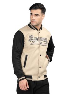 Veste Letterman haute qualité pour hommes Varsity Baseball Sleeves Double Breasted Winter Coat High Street Finished - Product Image 6