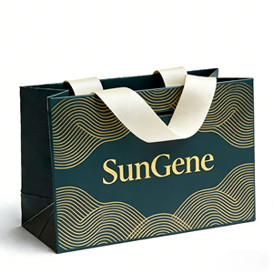 White Eco-Friendly Kraft Paper Luxury <b>Gift</b> <b>Bags</b> with Customized Size for <b>Gift</b> Shops - Product Image 3