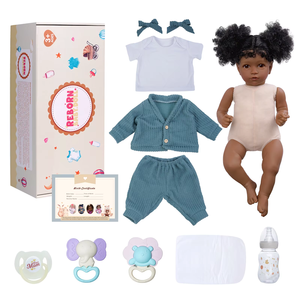 Babeside 20 ''afro-americano rinato bambola Celina in vinile bambole <span class=keywords><strong>Reborn</strong></span> bambina neonato bambole OEM all'ingrosso - Product Image 6