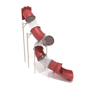 Park Commercial Outdoor Play Equipment With High Plastic Tube <strong>Slides</strong> For Kids In School Or Daycare - Product Image 2