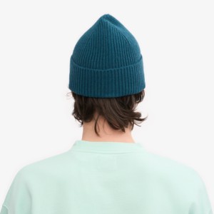 High Quality 100% Acrylic Custom Logo Beanie Hat Winter Short Knit Cuff Plain Dyed Print Warm Cotton <b>Knitted</b> Beanies For Men - Product Image 5