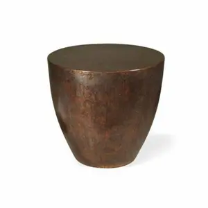 Bronze Powder coating metal bar stool bases for malaysia cheap kitchen Drum Shape bar stools made in India factory