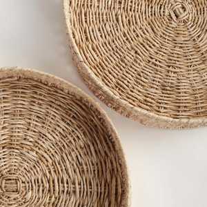 Wholesale Juliet Water Hyacinth Nesting Round <b>Trays</b> by TienPhong | Handwoven Natural Decorative & Serving <b>Trays</b> - Product Image 2