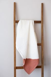 Reversible Baby <b>Blanket</b> 100% Cotton Muslin Solid Color Large Square Swaddling <b>Wrap</b> for Newborns 0-12 Months All-Season Bedding - Product Image 2