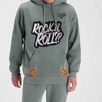 IRON ELEPHANT 2025 Sudaderas con Capucha Casuales para Hombre, Diseño Personalizado, Patrón 3D, 100% Algodón Tejido, 300g, Transpirable, Personalizado