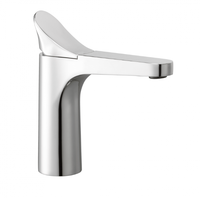 Mitigeur de salle de bain élégant en laiton, fabriqué en Italie, monotrou, monocommande, finition brossée, garantie 2 ans pour l'exportation au détail