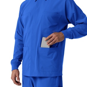 OEM Custom Modern Men Medical <b>Scrub</b> Jacket 210 GSM Polyester Cotton Hospital Doctor Nurse Uniform Durable Healthcare Apparel - Product Image 6