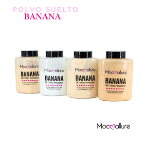 Cipria fissante Banana, polvere libera per il trucco, controllo dell'olio, finitura naturale, formato grande per tutti i tipi di pelle - Product Image 4
