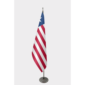 Drapeaux d'intérieur personnalisables avec mât en aluminium - Impression numérique sur nylon, polyester, vinyle, soie - Pour l'automobile, l'assurance, l'éducation - Product Image 1