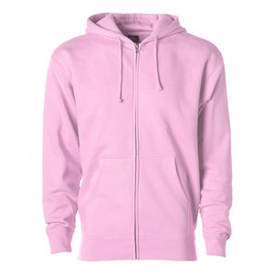 Vente en gros, 100% coton, uni, unisexe, Zip complet, sweat à capuche, Logo personnalisé, Oversize, pull vierge - Product Image 1
