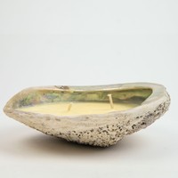 Ensemble cadeau unique artisanal naturel bougies en coquillage bougie parfumée ou non parfumée en coquillages d'ormeau
